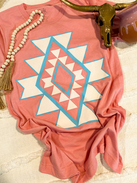 Pink Aztec | Tee