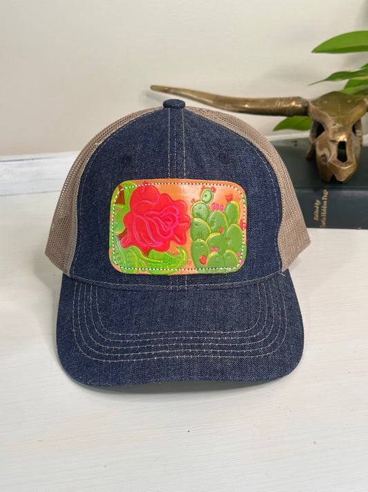 Rose + Cactus Hat